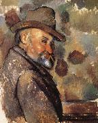 Paul Cezanne hat man oil painting on canvas